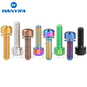 Titanium Bolt M5x16 18 20mm Hex Head with Washer Screws for Bike Handlebar Stem - Picture 1 of 15