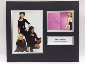 RARE Heidi Range Hand Signed Photo Display + COA AUTOGRAPH THE SUGABABES - Foto 1 di 3