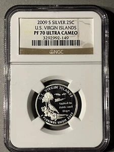 2009 S Silver 25C US Virgin Islands NGC PF70 ULTRA CAMEO *16550 - Picture 1 of 4