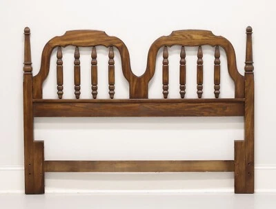 THOMASVILLE Segovia Oak Spanish Mediterranean Queen Size Short Post Headboard - Image 1 of 4