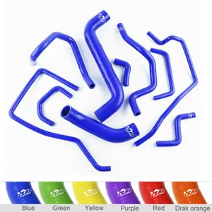 Blue For Subaru Impreza WRX Mk10 GRB/GH 08-11 Silicone Coolant Radiator Hose Kit - Picture 1 of 7