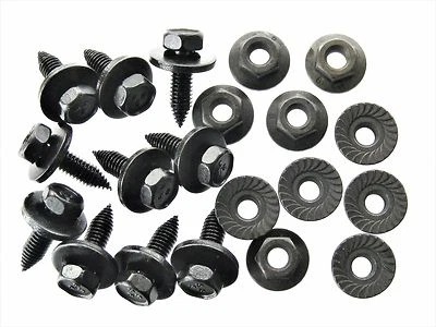 ISUZU 6mm Body Bolts & Nuts- M6-1.0 x 20mm Long- 10mm Hex- 20pcs (10ea)- #125 - Image 1 of 4