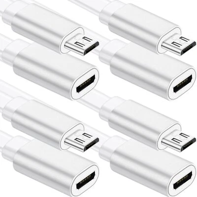 Confezione da 4 cavi di prolunga micro USB da 10 piedi maschio a femmina cavo di prolunga - Immagine 1 di 4
