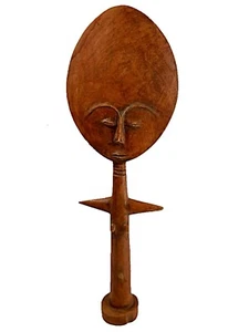 Vintage AFRICAN Carving Wooden Akua'ba 17.5 Inches FREE USA SHIPPING! - Picture 1 of 12