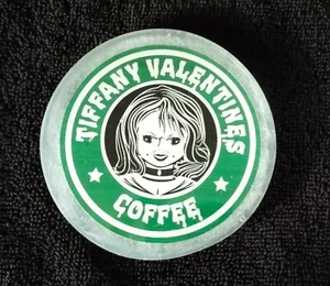 Bride of Chucky TIFFANY Handmade resin coaster 3-3/8" in diameter - Picture 1 of 2
