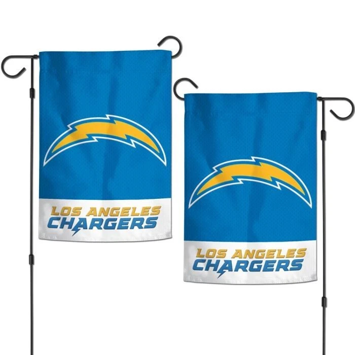 CARGADORES LOS ANGELES APLIQUES BORDADOS 2 CARAS BANDERA JARDÍN 12.5"X18" NFL Foto 1 de 1