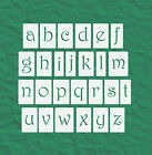 Alphabet Schrift-Schablonen Schnkel-Buchstaben Sets gro, abc klein oder Zahlen