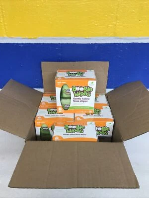 Boogie Wipes Saline Nose Wipes Fresh Scent 90 Count Box Lot Of 6 New Sealed - Image 1 of 4