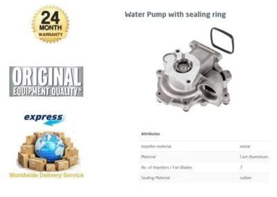 BOMBA DE AGUA BMW Z4 (E85) 2.0 i 2005-2009 totalmente nueva Foto 1 de 4