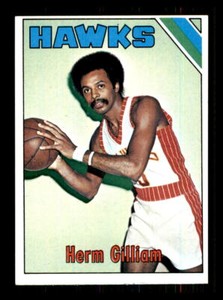 1975 Basketball Topps Herm Gilliam Atlanta Hawks #43 1
