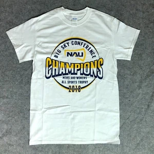 Northern Arizona Lumberjacks Mens Shirt Small White Tee Short Sleeve Top NCAA - Picture 1 of 6