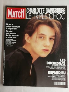 N1338 Magazine Paris-Match No. 2183 28 Mars 1991 Charlotte Gainsbourg Triple - Picture 1 of 3