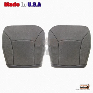 2000 2001 2002 Ford Econoline Van Driver-Passenger Bottom Cloth Seat Cover Gray - Picture 1 of 11