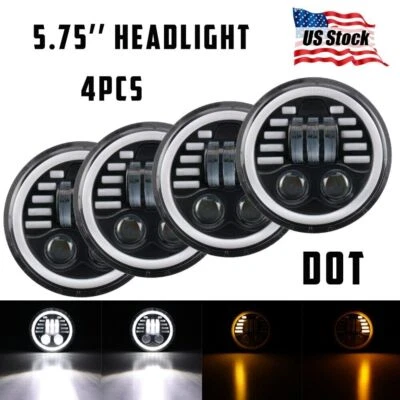 Brightest 5-3/4 5.75" LED Projector Headlight Hi/Lo Beam for Lincoln Continental - Image 1 of 4