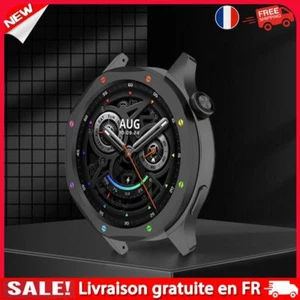 fr Metal Bezel Ring Tempered Glass Film for Xiaomi Watch S4/S3 (Black Rainbow) - Zdjęcie 1 z 9
