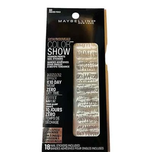 Maybelline Color Show Fashion Prints Spiegel Nagelsticker #60 ausgefranste Folien - Bild 1 von 2