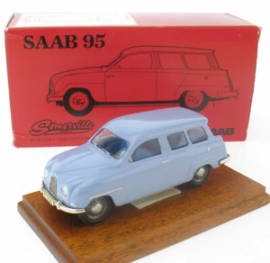 Somerville Models - Saab 95  Werbemodell + Holzplatte - New in Promo-Box - 1:43  - Picture 1 of 12