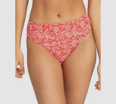 Parte inferior de bikini hipster con estampado floral Margarita roja para mujer talla XXL Foto 1 de 2