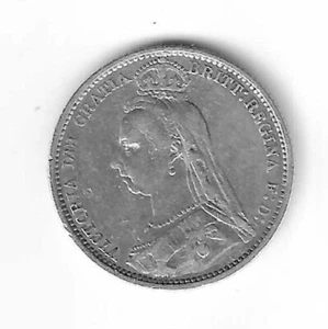 Victoria Silver Jubilee Head 6d Sixpence 1889 GB British Victorian Coin - Picture 1 of 2