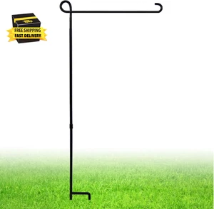 Gartenfahnenständer, verdickte Stange stabil gerade Premium Metall Hoffahnenhalter - Bild 1 von 7