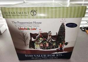 Department 56 Snow Village Christmas Lane Peppermint House - Picture 1 of 7