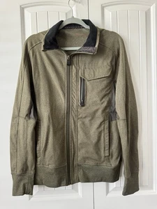 Chaqueta Lululemon Green Vent Tech Cremallera Completa Para Hombre Talla Mediana Bolsillo Magnético - Imagen 1 de 8
