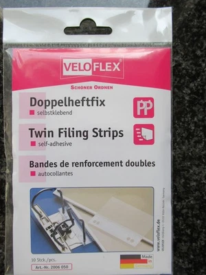 Veloflex Doppelheftfix selbstklebend transparent 10 Stück NEU + OVP - Bild 1 von 3