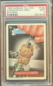 1988 GARBAGE PAIL KIDS SERIES 13 #529A CORKSCREWED DREW PSA 9 MINT - Picture 1 of 2