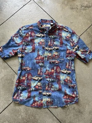 XL JOE MARLIN 56 TO 60 CORVETTE Short Slv Cotton Button Shirt & Collar - Image 1 of 4