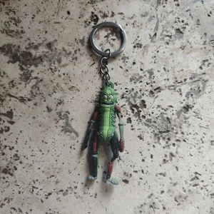 Rick and Morty Double Sided PVC Rubber Pickle Rick Key chain 3.25" figure - Picture 1 of 3