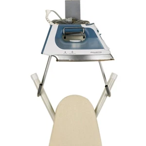 Over-The-Door Ironing Board Holder, Silver - Picture 1 of 2