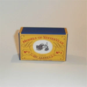 Matchbox Lesney Yesteryear 1 a Allchin Traction Engine B Style Repro Box - Picture 1 of 5