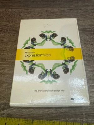 Vintage Microsoft Expression Web – Original Box & CD, 2007, English - Image 1 of 4