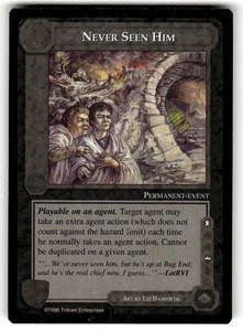 Middle Earth CCG MECCG Promo Card - Never Seen Him - Picture 1 of 4