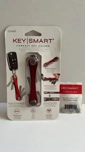 Keysmart Extended Compact Key Holder with Expansion Pack RED Open Box - Picture 1 of 3