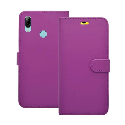 Funda para Huawei P-Smart 2019 Cartera Abatible Cuero PU Soporte Ranura para Tarjeta Bolsa Cubierta Foto 1 de 4