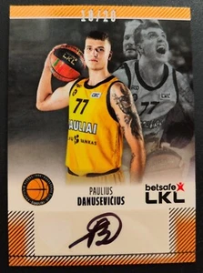 2023-24 H&C LKL Autogramm Siauliai #SIA-A08 Paulius Danusevicius 18/20 - Bild 1 von 2