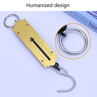 Luggage Scale Hand-Held Travel Hanging Suitcase Kitchen Spring Mechanical Scale - Image 1 of 4