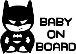 Baby On Board Bat Man Aufkleber 20 cm - BABY-012 - Bild 1 von 4