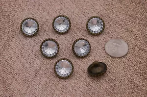 Set of 7 Swan Graver Replacement Crystal, Shank Buttons - Picture 1 of 1