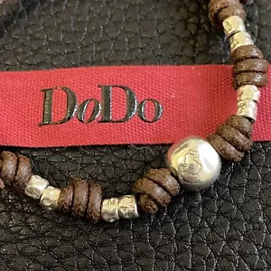 dodo pomellato 1 bracciale Marrone granelli e maxi pepita argento originale - Foto 1 di 4