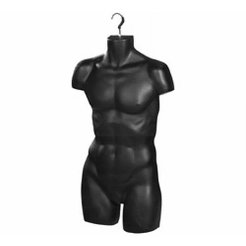 Torso masculino moldeado por inyección Only Hangers - negro 1 paquete Foto 1 de 1