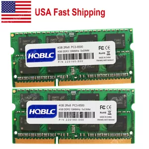 USA 8GB 2x4GB PC3-8500 DDR3 1066MHz Memory for MacBook Pro Mid-2009 17 in A1297 - Picture 1 of 5
