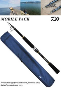 Daiwa Travel Mobile Lure Fishing Telescopic Spinning Rod 22 MOBILE PACK 666TL・ - Picture 1 of 4