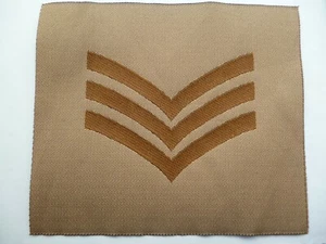 BRITISH ARMY CLOTH RANK PATCH SERGEANT, - Picture 1 of 1