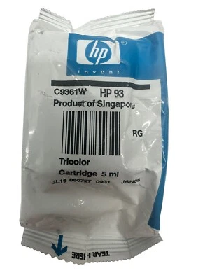 Cartucho de tinta HP 93 tri color C9361W expirado em janeiro de 2008 - Imagem 1 de 2