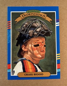 1991 Donruss Diamond Kings #2 Craig Biggio Baseball Card