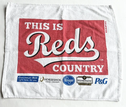 Cincinnati Reds Baseball Rally Golf Cry towel Reds Country 2012 Season MLB 15x18 Cover