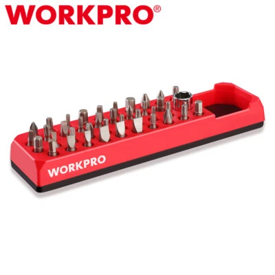 WORKPRO Magnetic Hex Bit Organizer Screwdriver Drill Bit Holder Tray for 1/4 Hex - Image 1 of 4