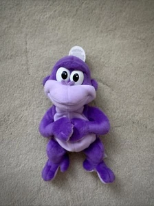 Rare peluche Bonzi Buddy parfait état 2001 récompense adhésion dorée gorille violet - Photo 1/8